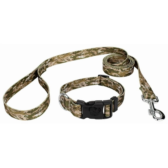 Country Brook Petz® Desert Viper Camo Deluxe Dog Collar and Leash, Mini