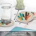 thumbnail image 6 of Thirstystone Modern Cacti 4-Pack Round Absorbent Stone Coasters, 6 of 6