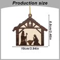 thumbnail image 3 of 2025 Creative Acrylic Christmas Ornaments Festive Hanging Decorations For Cars And Home Christmas Tree Decor, 3 of 4