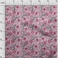 thumbnail image 2 of oneOone Georgette Viscose Fabric Leaves & Floral Block Print Fabric BTY 42 Inch Wide, 2 of 4