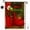 Red Christmas with string light, variant on Christmas Snowman Garden Flag 12x18 Inch Double Sided Yard Flags Christmas Tree Farm Pickup Garden Flags for Outside Includes Anti Wind Clip,Stopper,Lights
