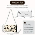 thumbnail image 7 of Xixirimido Women Evening Bags Formal Clutch Purses for Wedding Party Prom Leather Clutches Envelope Handbags with Shoulder Strap, Dachshunds Bone Paws Beige, 7 of 7