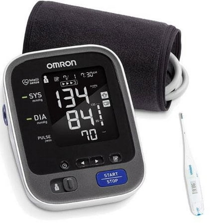 Omron 10 Series Blood Pressure Monitor Automatic, Upper Arm, with (Best Arm For Blood Pressure)