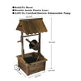thumbnail image 2 of Kozy Life Outdoor Wishing Well Water Fountain with Pump, Garden Wooden Fountain, 2 of 9