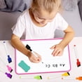 thumbnail image 4 of DOLLAR BOSS Writing Board Handheld Whiteboard 12"x8" Small White Board with 1 Erase 8 Markers Doublu-sided Dry Erase Lapboards Handheld Personal White Boards for Students Whiteboard Office, Pink, 4 of 9