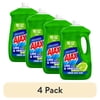 (4 pack) Ajax Ultra Liquid Dish Soap Vinegar and Lime Scent, Sparkling Clean Dishes, 90 oz Bottle