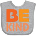 thumbnail image 3 of Inktastic Be Kind Logo in Orange Boys or Girls Baby Bib, 3 of 4