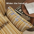 thumbnail image 2 of Genpo Oversized Chenille Accent Chair with Lumbar Pillow, Wide Armrests and Deep Seat 7 Inch High Density Foam for Living Room Bedroom, 350 lbs, Yellow Single Sofa Armchair, 2 of 8