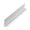 White, variant on Outwater Plastics White 3/8 Inch X 1-1/4 Inch X 3/64 (.047) Inch Thick Styrene Plastic Angle Moulding 72 Inch Lengths (Pack of 18 Pieces, 108 feet Total)