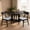 Black,Blue, variant on QSOCSSP Dining Chairs Set of 4, Waterproof PU Leather, High‑Rebound Cushion, Dining Room Chairs, Ergonomic Curved Backrest, 10 Min Quick Assembly