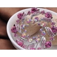 thumbnail image 4 of Pink Rose Flower Abstract Crystal Rhinestone Fashion Wreath Holiday Pin Brooch, 4 of 4