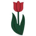 thumbnail image 4 of Tulip Wood Cutouts, 12-inch x 5-inch, Pack of 3 Unfinished Wood Cutout for Painting, Spring Craft, and Easter/Spring Decorations, by Woodpeckers, 4 of 6