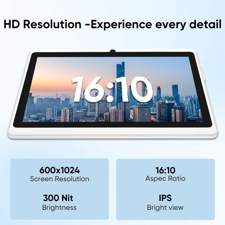 Android 15 Tablet 7 Inch Tablet, 9GB RAM 32GB ROM 1TB Expansion