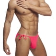 thumbnail image 6 of ZQUUVOU Men's Swim Briefs Low Rise Bikini Side Tie Thongs Beach Trunks Quick Dry Summer Swimwear Soft Underwear Hot Pink, 6 of 6