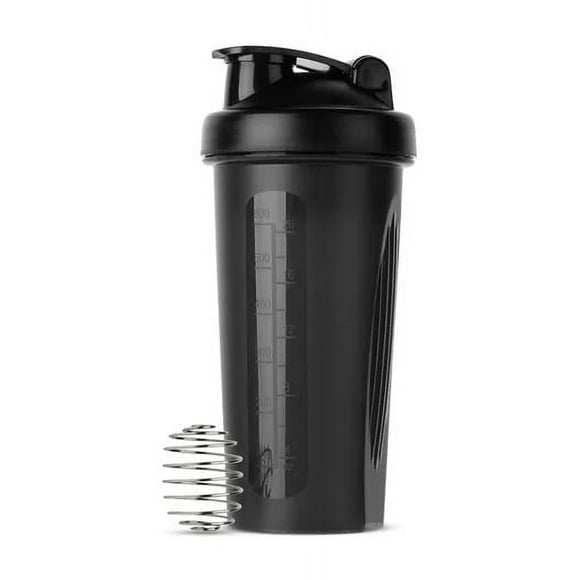 600ML 20Oz Protein Shaker Plastic Portable Bottle For Fiess Enthusiasts Athletes Leak Proof Drink Shaker Cup