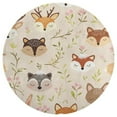 thumbnail image 3 of Cute Forest Animals Print Round Area Rugs for Bedroom Living Room, 2FT Soft Comfy Indoor Circle Carpets, Carpet Home Decor Floor Mat, 3 of 6
