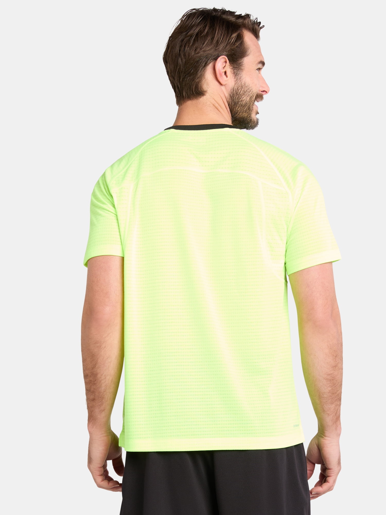 Athletic Works Men's and Big Men's Mixed Media Tee, Sizes XS-5XL