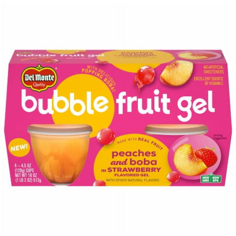 Del Monte Sour Apple Watermelon Bubble Fruit Snack Cups 3.5 oz Pack of 4 Walmart