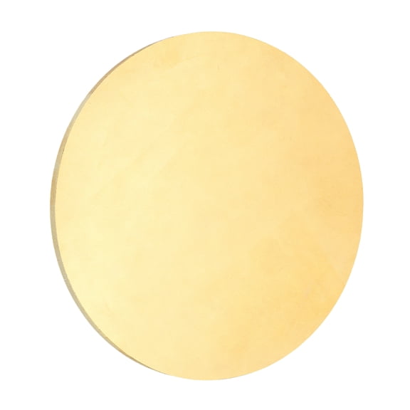 Uxcell Brass Round Plate, 0.1"(2.5mm) Thick 3.15"(80mm) Dia H65 Brass Round Disc Blank Round Metal Sheet Copper Circle Disc for Metal Stamping DIY Crafts