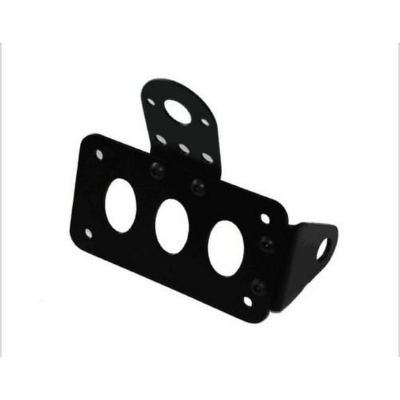 Black Horizontal Vertical Side Mount Axle License Plate Bracket for Harley Honda Kawasaki Suzuki Yamaha Dyna Sportster CB Cruiser