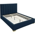 thumbnail image 5 of Meridian Furniture Pierce Navy Linen Textured Fabric King Bed, 5 of 17