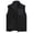 Black, variant on Polar Stand Collar Vest for Women, Full Zip Sleeveless with Zip Pockets, Casual Outdoor Fall Winter Outerwear, 1 Piece, S-XXL, Plus Size Friendly