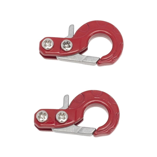 2 reempzos de de cabrestante de de remolque para Axial SCX10 modelo vehículos DIY Accs , ROJO CUTICAT Gancho de remolque