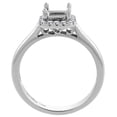 thumbnail image 2 of 14K White Gold Natural Diamond Halo Engagement Ring Round 0.99 cttw, size 6, 2 of 3