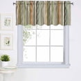 thumbnail image 5 of Kitchen Valance Curtains Colored Stripes Kitchen Window Curtains Window Valance for Living Room Bedroom Bathroom Dining Room 54X18 Inches, 5 of 5