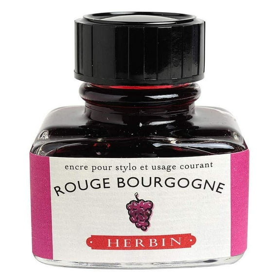 Herbin Fountain Pen Ink - 30ml Bottle - Rouge Bourgogne