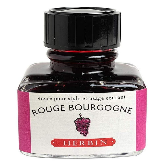 J. Herbin Encre Stylo Plume - 30 ml Embouteillée - Rouge Bourgogne