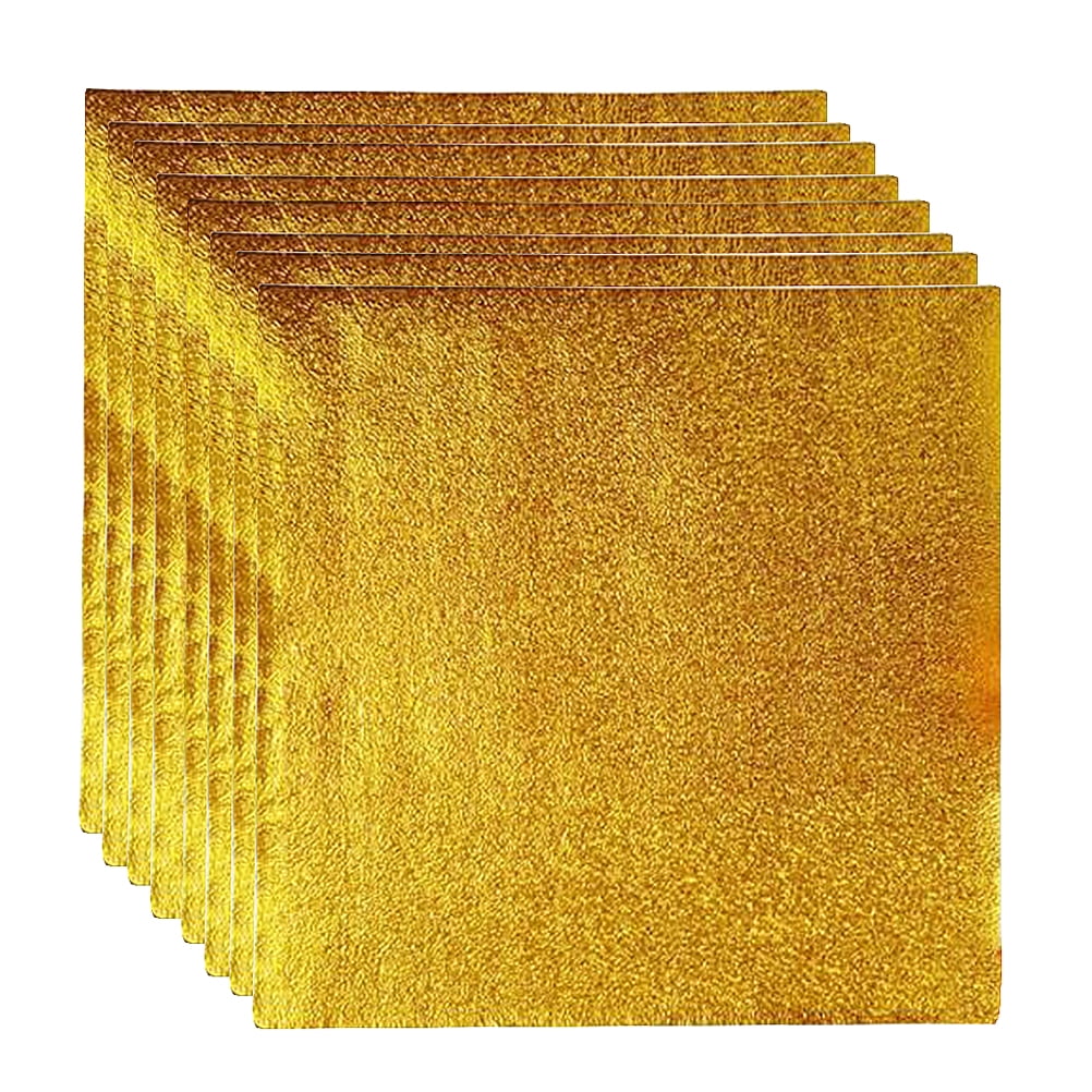 100 Ct Mylar Foil Sheets For Gift Wrapping Gift Basket Filler - 20 x 30 in  by Crown Display - Gold 