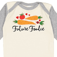thumbnail image 4 of Inktastic Future Foodie Cute Vegetable Boys or Girls Long Sleeve Baby Bodysuit, 4 of 5