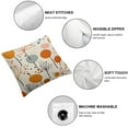 thumbnail image 4 of PIKWEEK Retro Mid Century Throw Pillow Cover Vintage Boho Floral Pillow Case Set of 2 Abstract Themed Decorative Cushion Cover Both Sides for Men Women Kids Sofa Couch Living Room Bedroom, 4 of 6