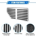thumbnail image 4 of 3pcs Car Gas Accelerator Brake Foot Rest Pedal Cover Pad for Kia Carnival 2022-2023 Antislip Silver Tone, 4 of 6