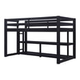 Better Homes and Gardens Greer Twin Loft Storage Bed, Black