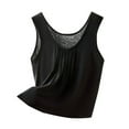 thumbnail image 2 of Bixock Tank Tops for Womens Sleeveless Blouse Solid Color Casual Shirt Crew Neck Loose Fashion Daily Summer Basic Outer Wear Top Beach Vacation Summer Clothes, 2 of 5
