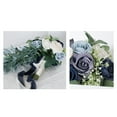 thumbnail image 4 of Elegant Wedding Bouquets for Bride, Rose Flower Floral Handmade Holding Bouquet, for Wedding Party Anniversary Celebrations Photo Props Blue, 4 of 8