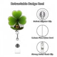 thumbnail image 6 of Giaone Patrick's Day Badge Card Holder with Swivel Clip Retractable Badge Reels, 6 of 7