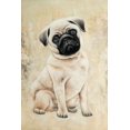 thumbnail image 3 of Small pug dog - 24"x36" canvas - Print on demand, 3 of 5