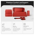 thumbnail image 3 of Yoga Mat Set 7 Piece - Extra Thick 71x24 Inch Mat with Blocks & Strap - Non Slip Workout Mat for Home, Gym & Studio - Includes Towels & Knee Pad, 3 of 9