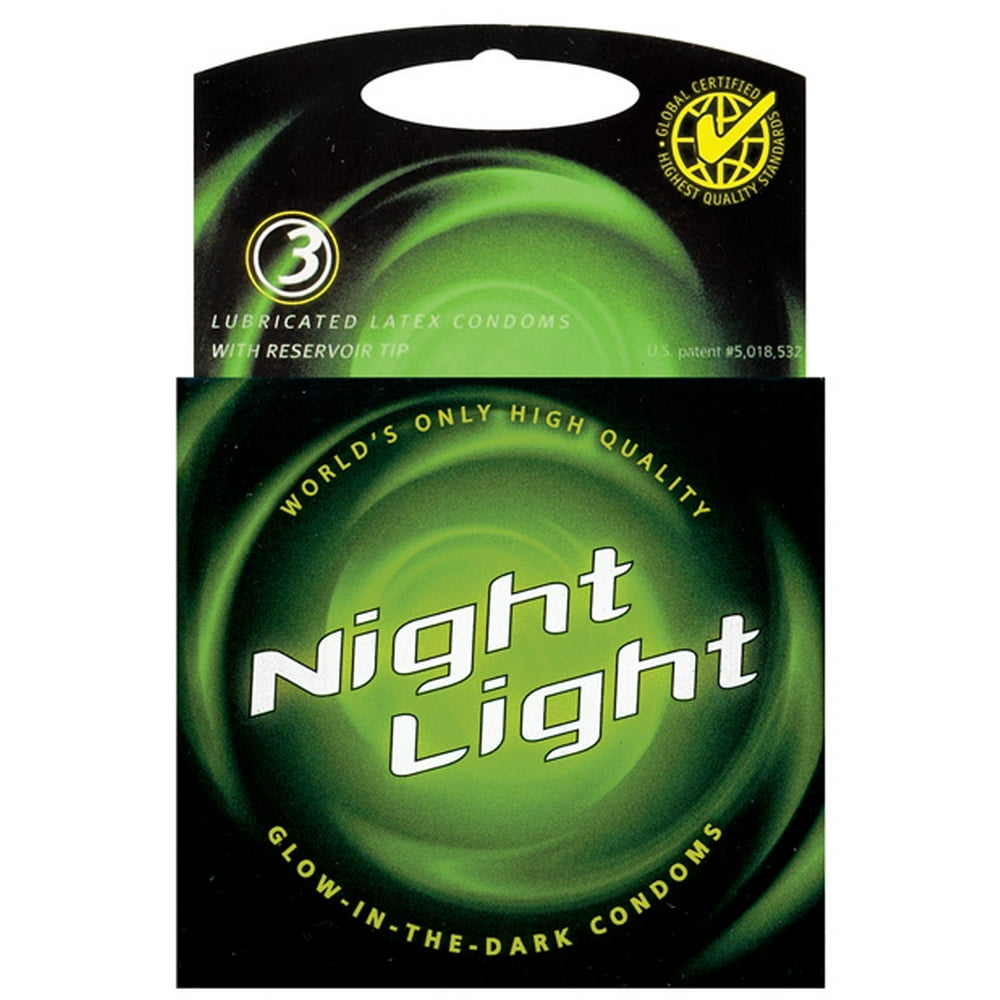 Night Light Glow in the Dark Condom Box of 3