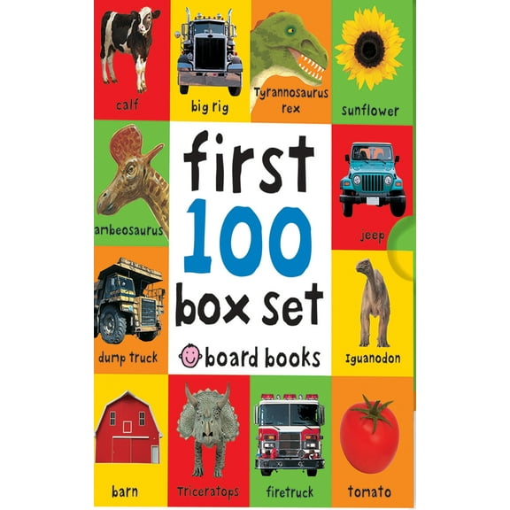 Roger Priddy: First 100 Box Set: Farm, Dino, Trucks (Hardcover)
