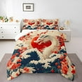 YST Dragon Twin Size Comforter Set, Cherry Blossom Sun Kids Teens