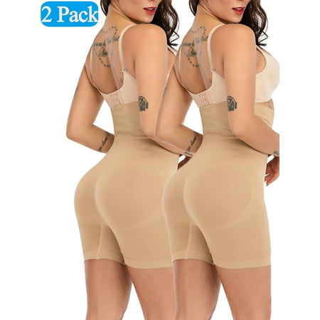 MRULIC body shaper for women Women Butt Lifter Shapewear HiWaist Double  Tummy Control Panty Body Shaper Black + XL