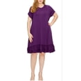 thumbnail image 3 of Plus Size Ruffle-trim Georgette Swing Dress, 3 of 3