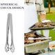 thumbnail image 3 of unbranded Pinzas De Acero Inoxidable Para Cocina Y Bbq Con Mango Para Servir Y, 3 of 8