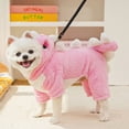 thumbnail image 6 of NovaStitch Pet Dog Clothing Winter Flannel Warm Dinosaur Shape Suit Costume Pet Dog Hoodie for Small and Medium Dogs Clothing Pink 2XL, 6 of 6