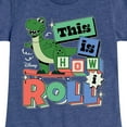 thumbnail image 3 of Disney - Toy Story - Rex This Is How I Roll - Toddler & Youth Girls Short Sleeve Graphic T-Shirt, 3 of 5
