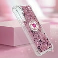 thumbnail image 6 of Glitter Clear Sparkly Bling Case for Samsung Galaxy A54 5G for Women Girls, Flowing Liquid Quicksand Cover with Diamond Ring Holder Case for Samsung Galaxy A54 5G  Rose Gold, 6 of 14
